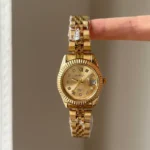 Gold-plated steel women's watch