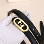 F-shaped buckle Belt-Black