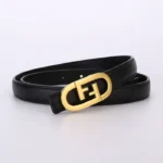 F-shaped buckle Belt-Black - Image 2