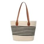 Outdoor woven tote bag