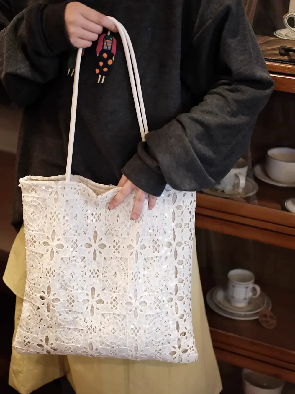 Kalonbd.com_8 Hollow Design Tote Bag - Image 1