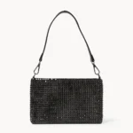 Rhinestone shoulder bag-Black - Image 2