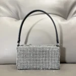 Rhinestone shoulder bag- Silver