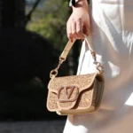 Fashionable Small Shoulder Bag- Gold - Image 2