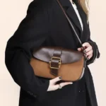 Textured shoulder bag